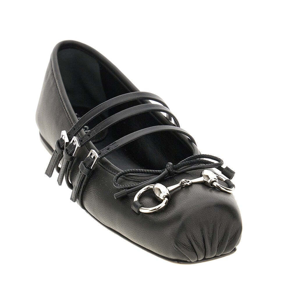 Gucci Nappa Leather Ballet Flats With Horsebit - Picture 2 of 4